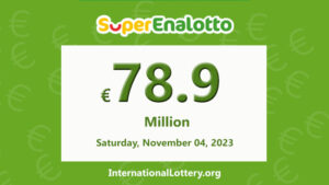 2023年11月2日：SuperEnalotto 奖池升至 €78,900,000 – 目前尚未出现大奖得主。